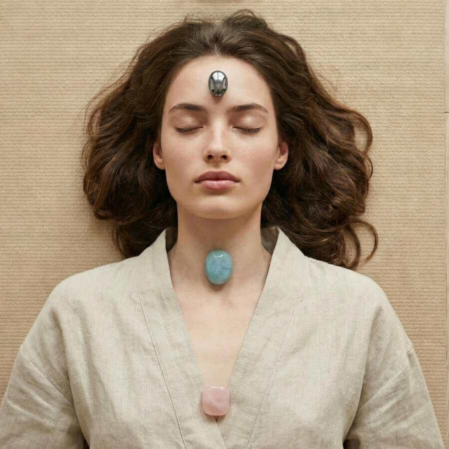 Чакральная медитация с камнями